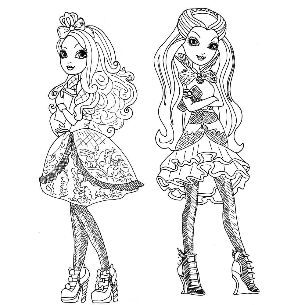 Pintar desenho da Ever After High - Jogos para Meninas