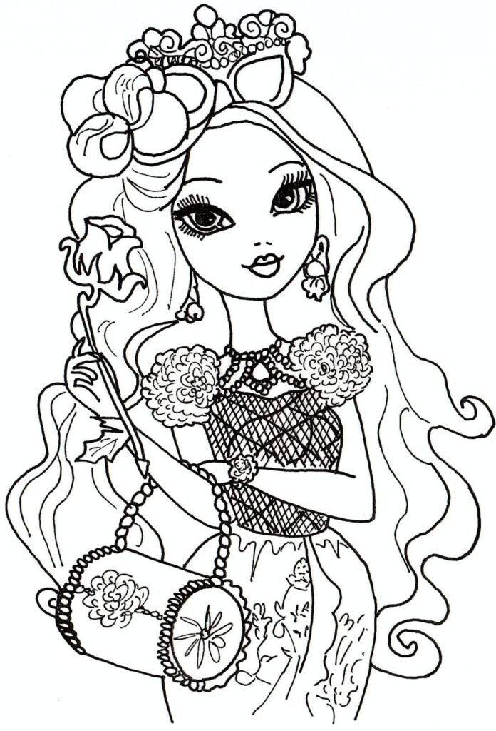 ever after high para colorir oculos