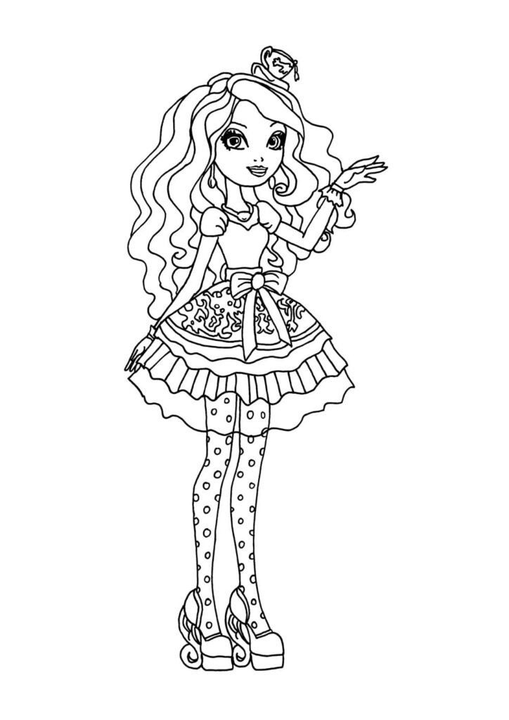 ever after high para colorir pintura