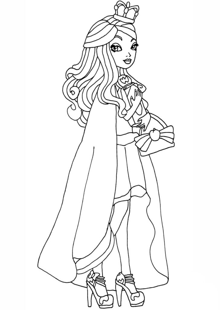 ever after high para colorir pose