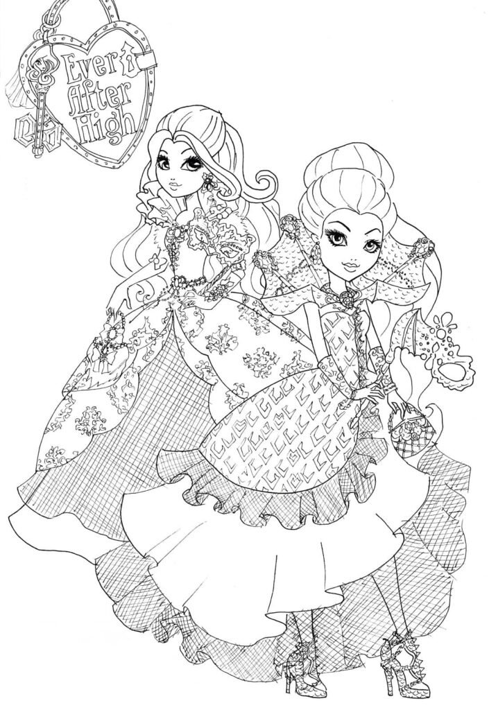 ever after high para colorir princesas