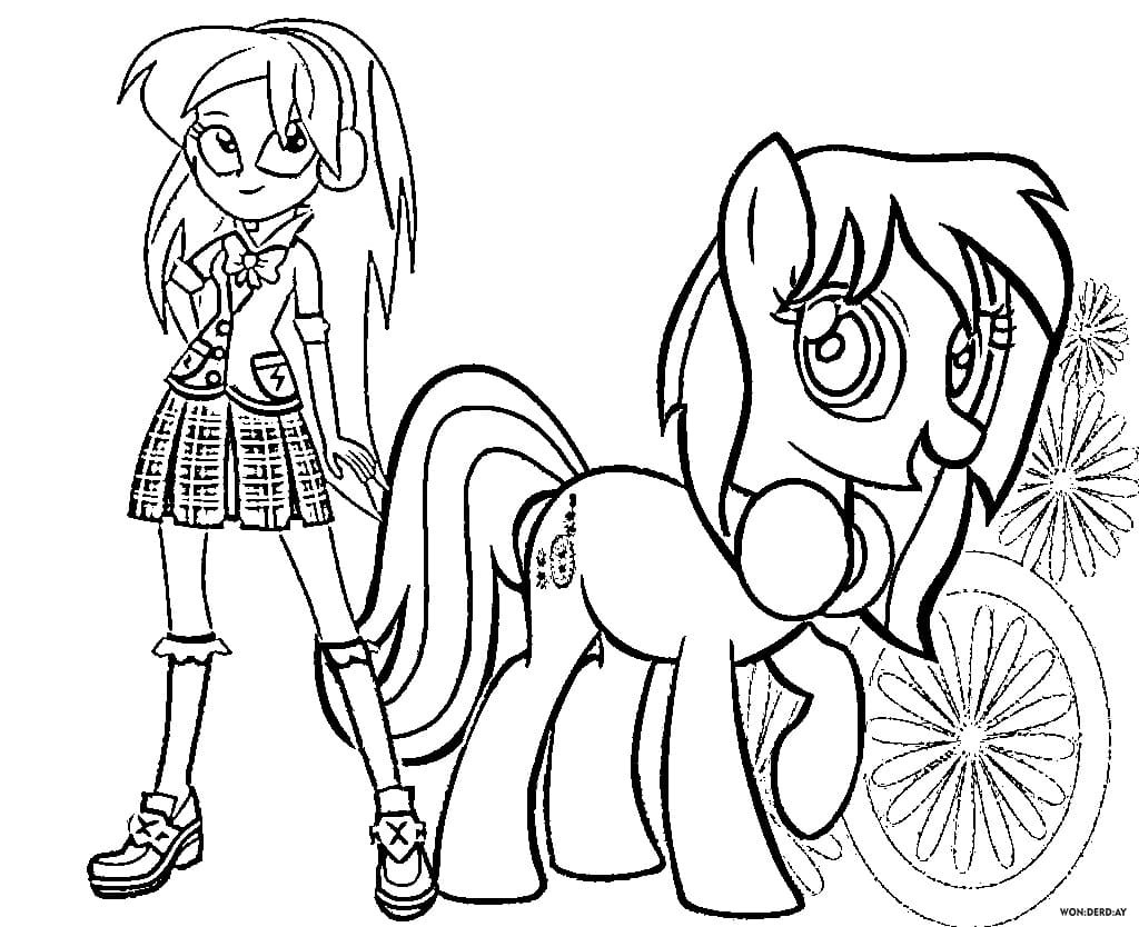 imagens equestria girls para colorir colorido