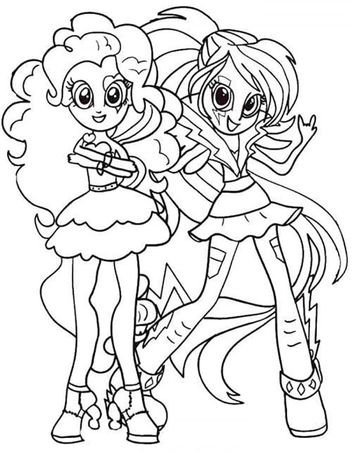 imagens equestria girls para colorir lindas