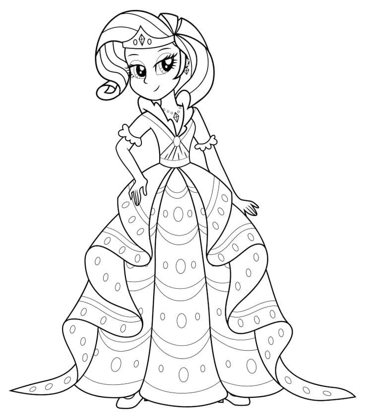 imagens equestria girls para colorir princesa