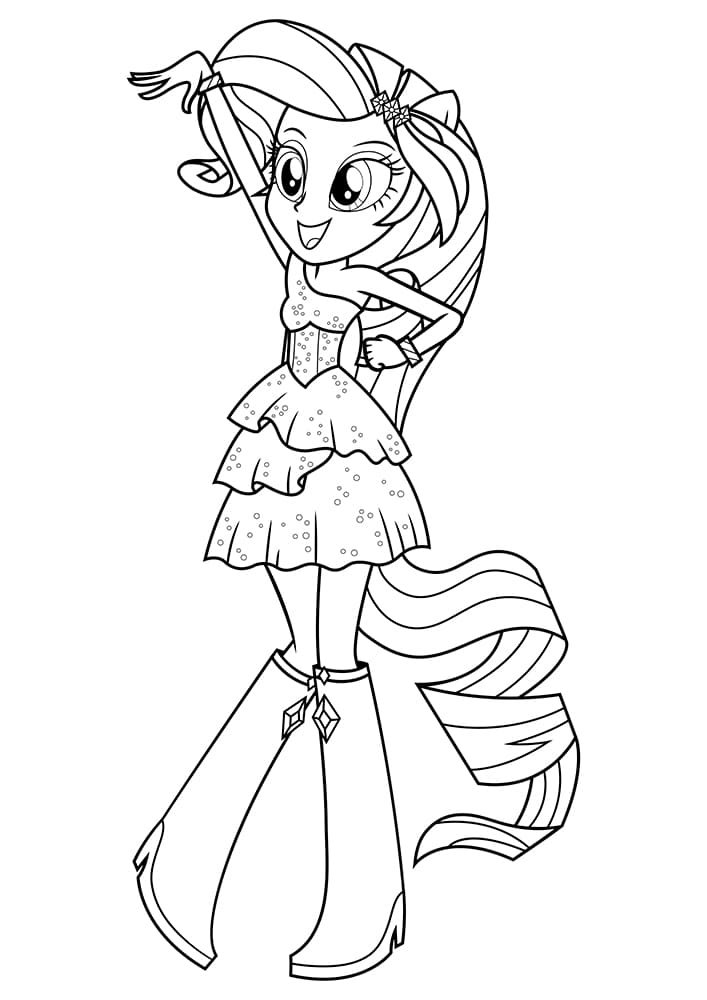 imagens equestria girls para colorir tchau