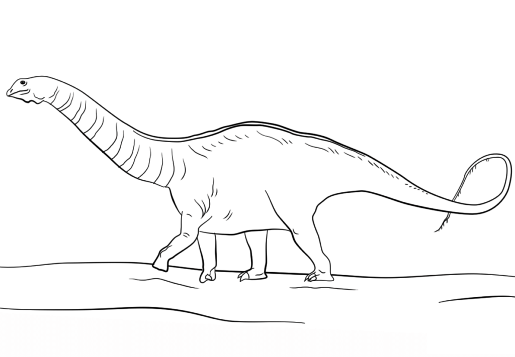 jurassic park apatosaurus coloring page