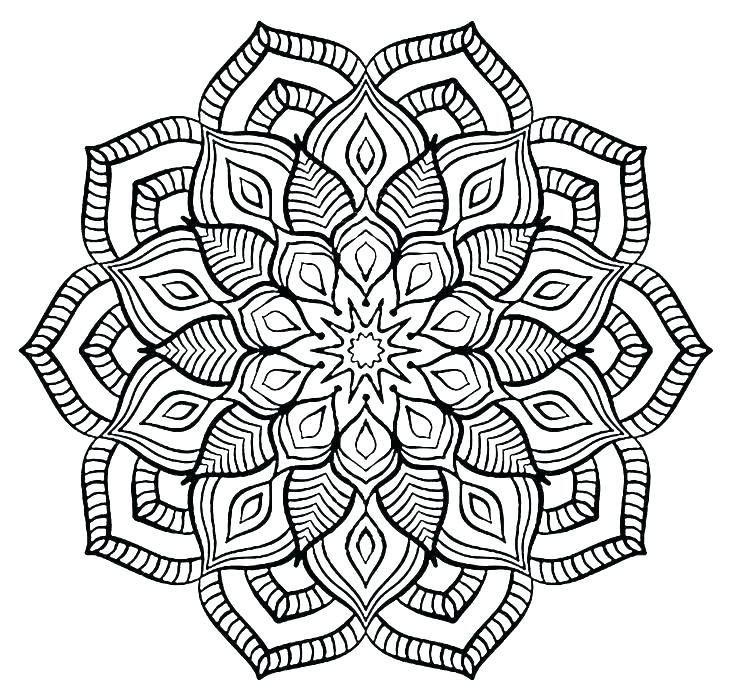 mandala de flores para colorir