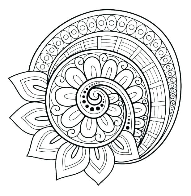 mandala de flores para colorir