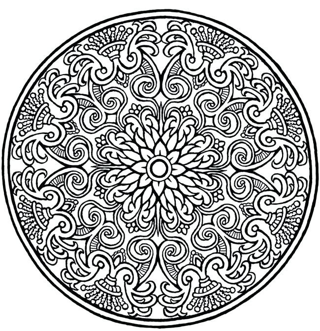 mandala de flores para colorir