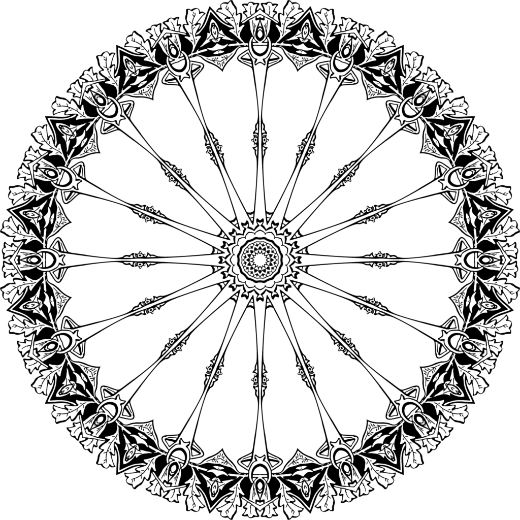 mandala floral para colorir hindu