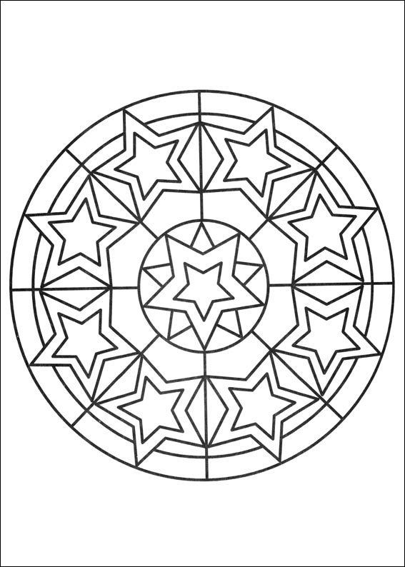 mandala para colorir constelacao