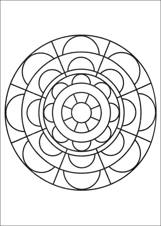 mandala para colorir cristal