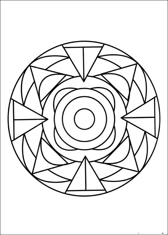 mandala para colorir divertida