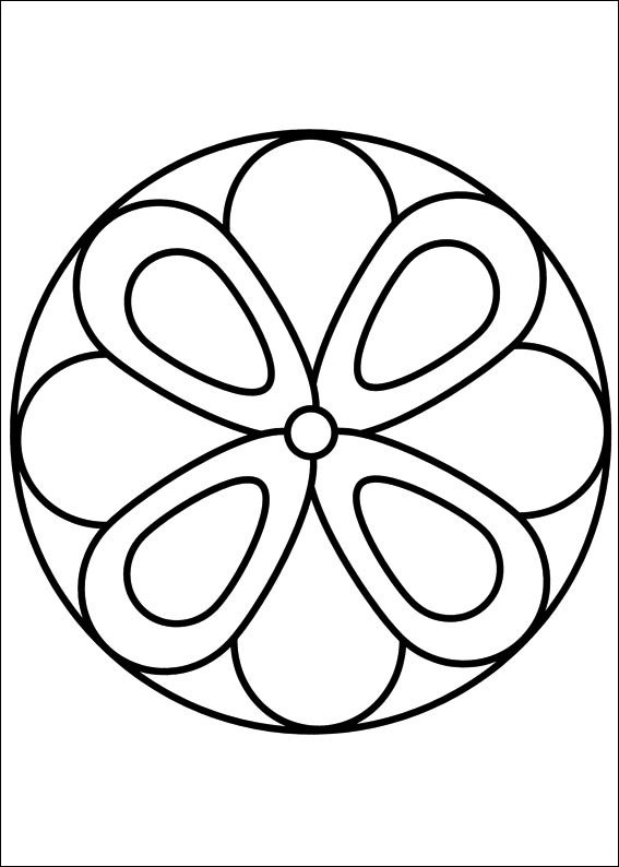 mandala para colorir flor