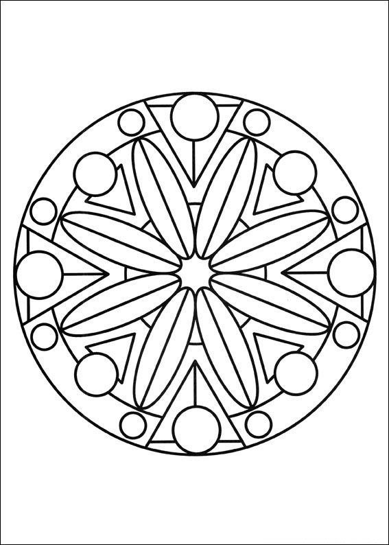 mandala para colorir floral