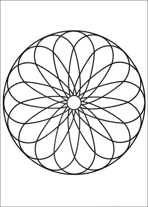 mandala para colorir confusa