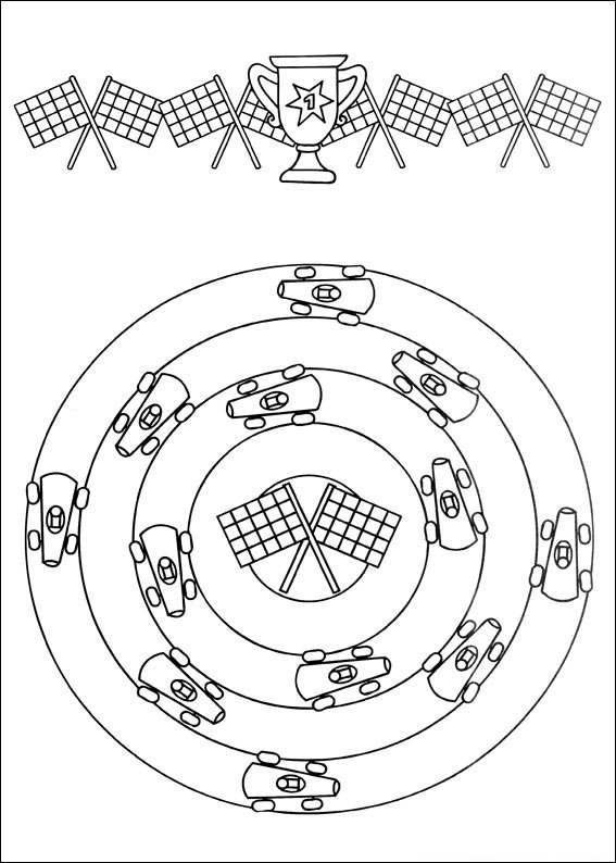 mandalas para colorir infantil corrida