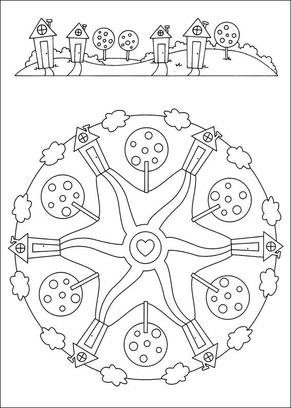 mandalas para colorir infantil doces