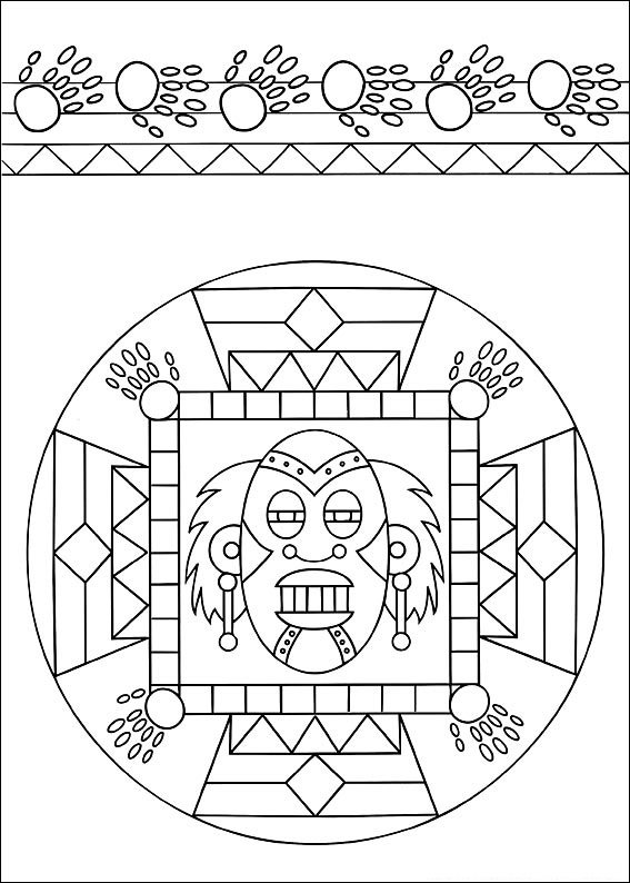 mandalas para colorir infantil maia