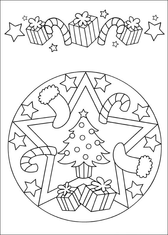 mandalas para colorir infantil natal