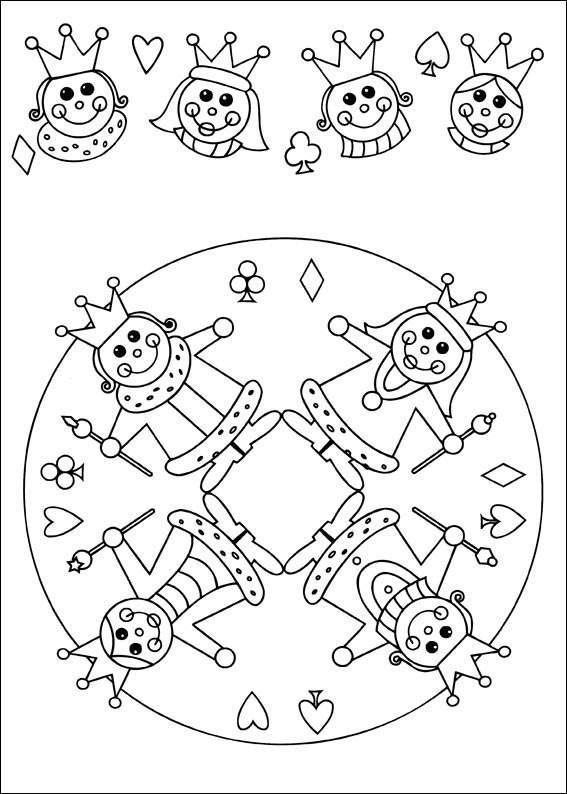 mandalas para colorir infantil rei rainha