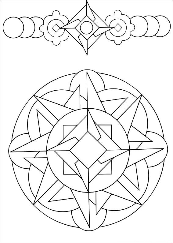 mandalas para colorir infantil rosa dos ventos