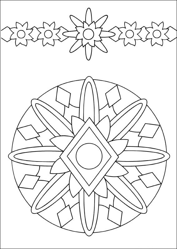 mandalas para colorir infantil sol