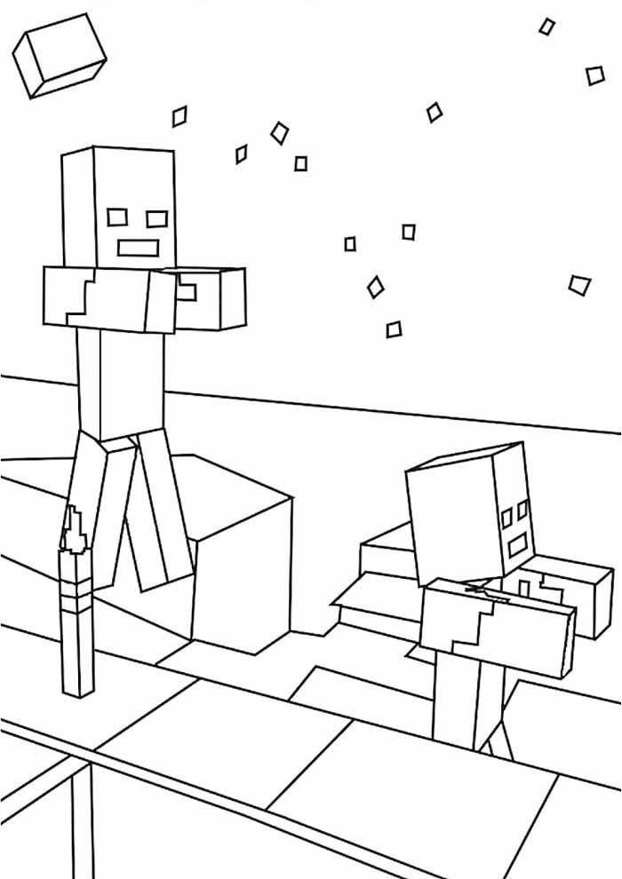 19 ideias de Minecraft para colorir