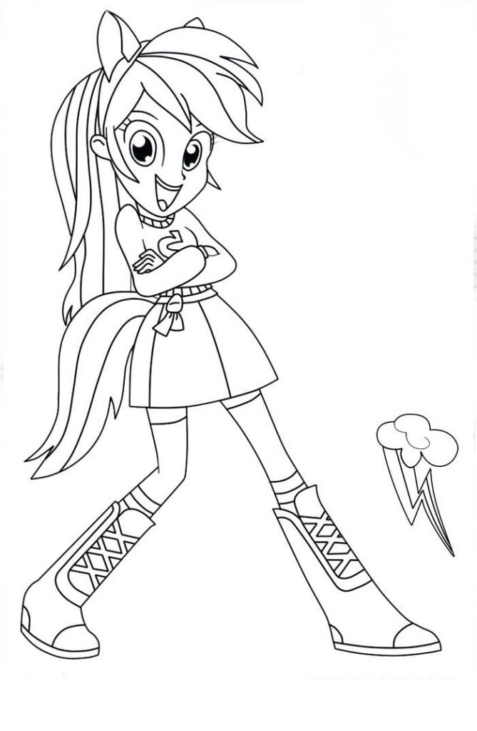 Desenhos Equestria Girl para colorir - My Little Pony - Brinquedos