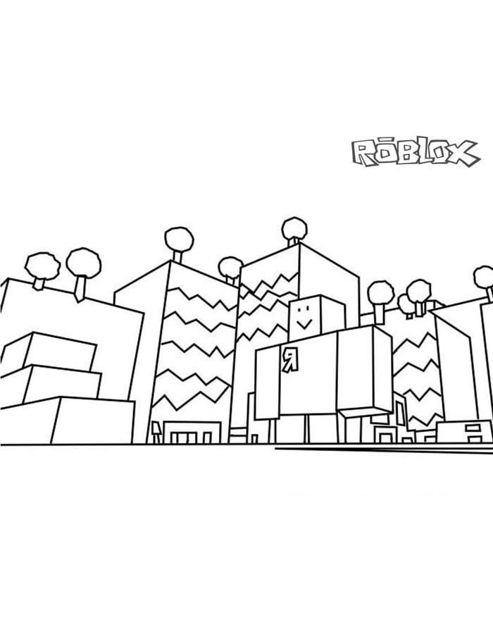 roblox para colorir cidade