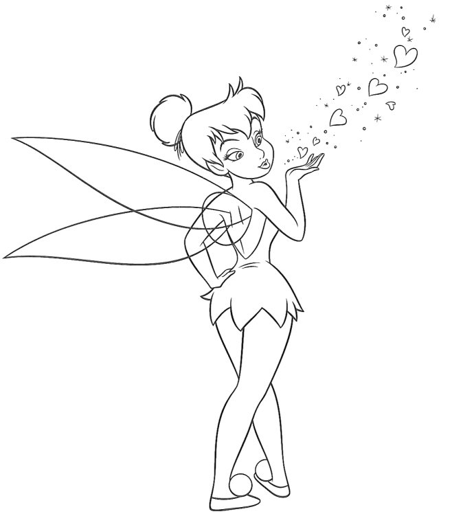 sininho tinker bell colorir