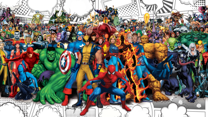 super herois para colorir