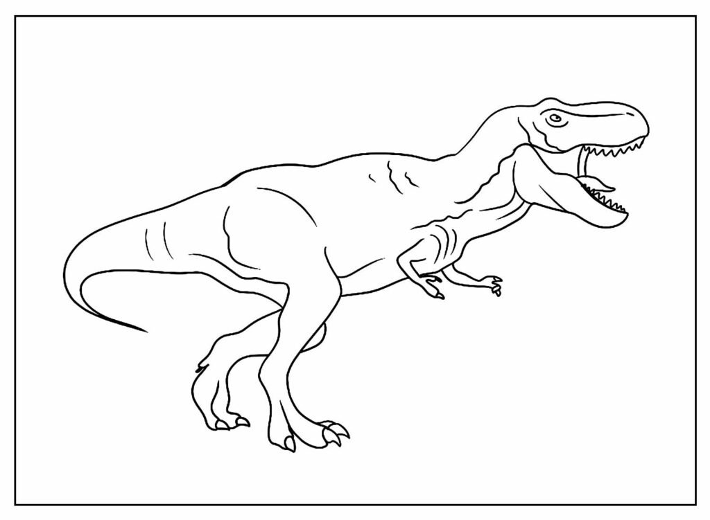 t rex colorir desenho 7