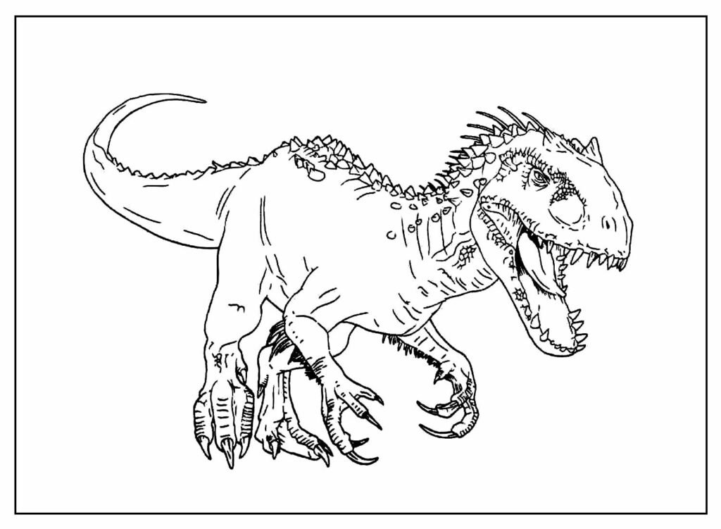 t rex colorir desenho 9