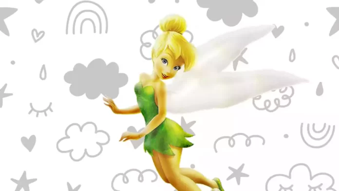 tinker bell para colorir