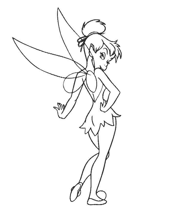 tinkerbell jogos colorir imprimir