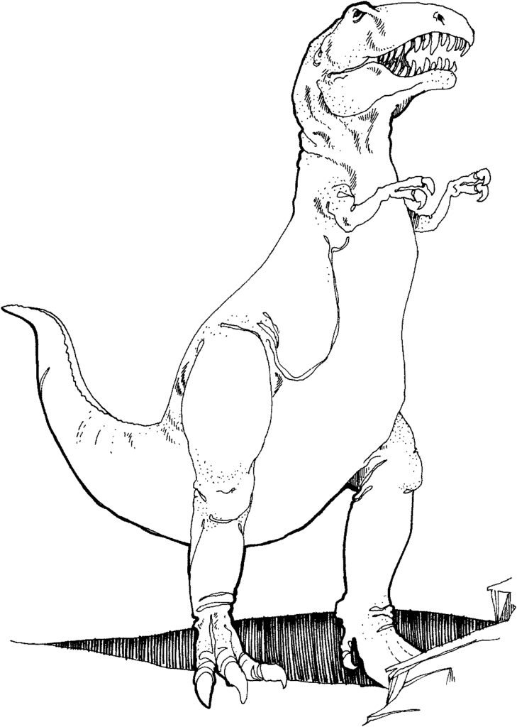 tyrannosaurus 2 coloring page