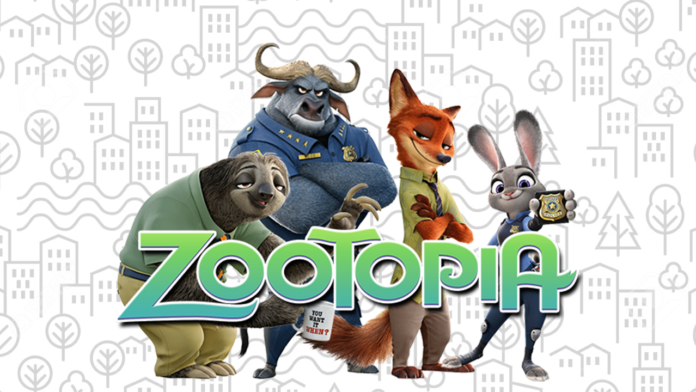 zootopia para colorir