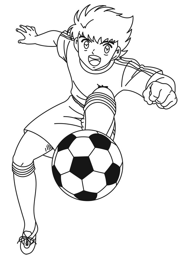 Happy Tsubasa coloring page