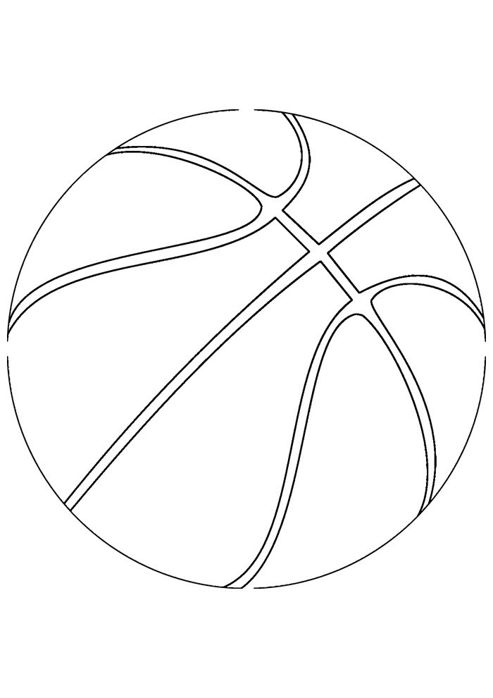 bola para colorir basquete 1