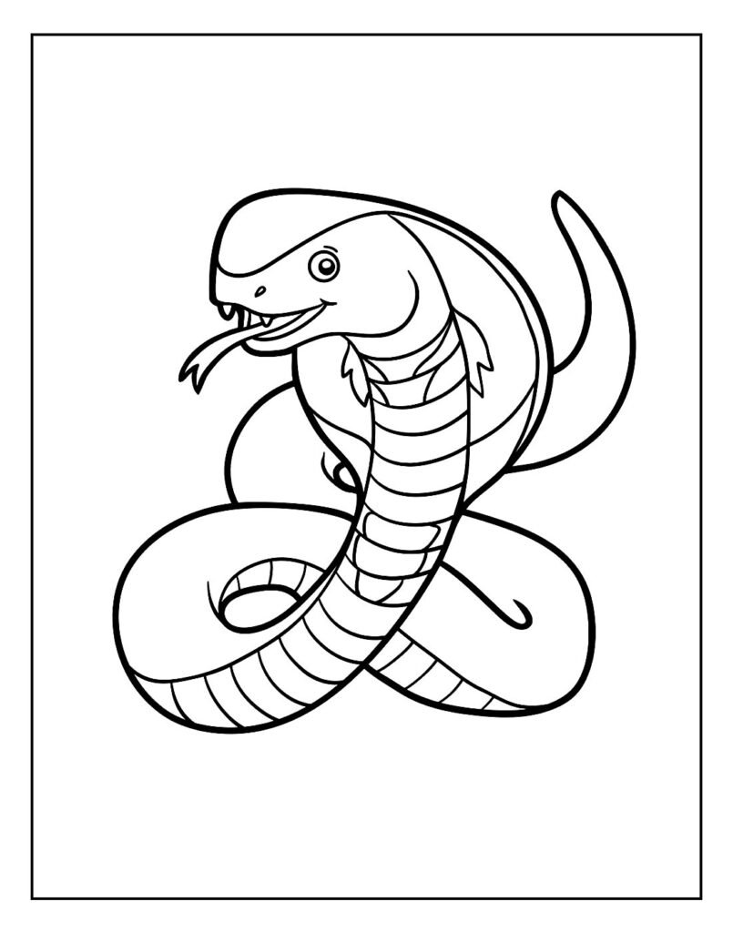 desenho cobra para pintar 6