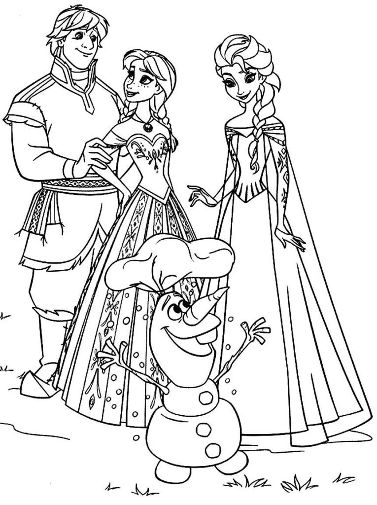 desenho de elza frozen 8