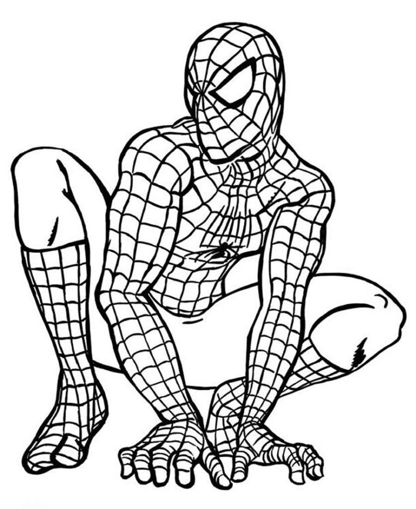 desenho de homem aranha para colorir 2