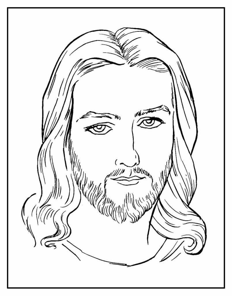 desenho de jesus para colorir 12