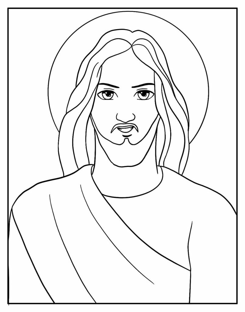 desenho de jesus para colorir 26