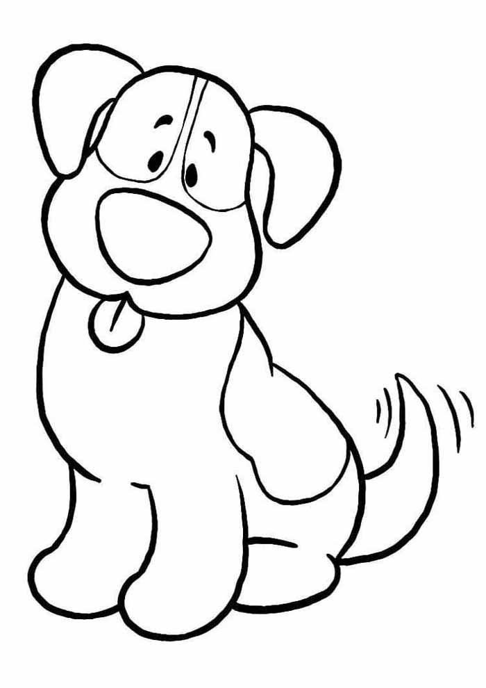 desenho infantil para colorir cachorro