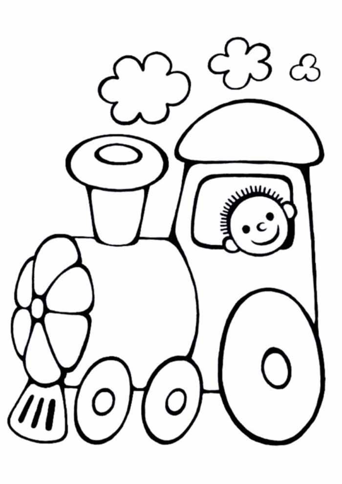 desenho infantil para colorir trem