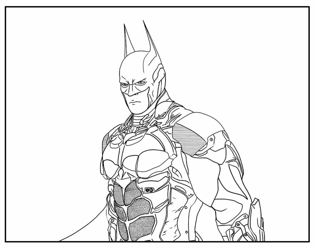 desenho para colorir do batman 13