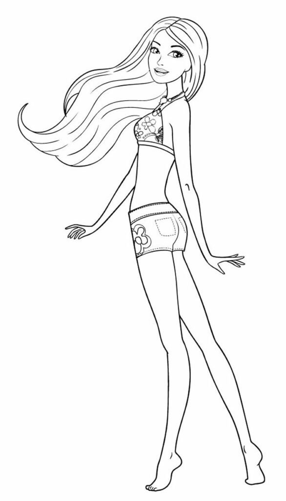 desenhos da barbie para colorir 2