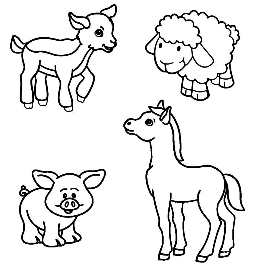 desenhos de animais da fazenda 6